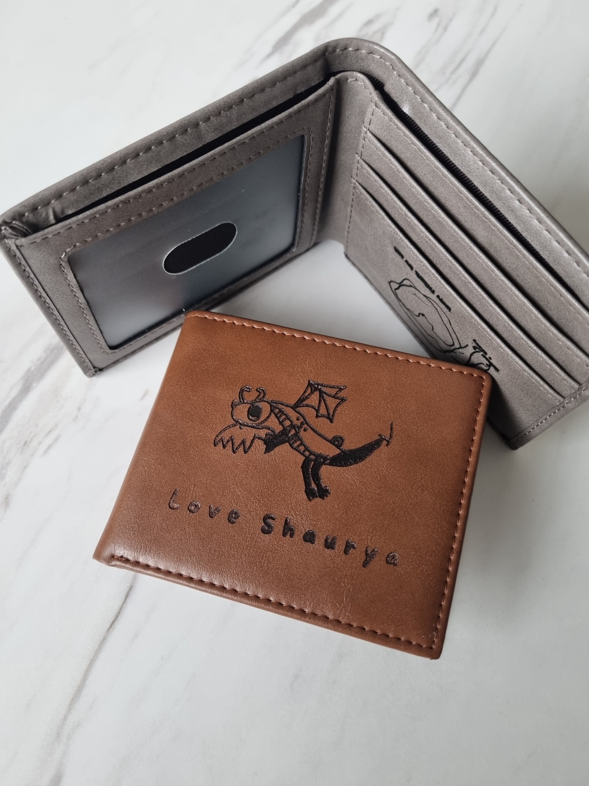 The Storyteller Leather Wallet - Personalized Wallet Gift Online