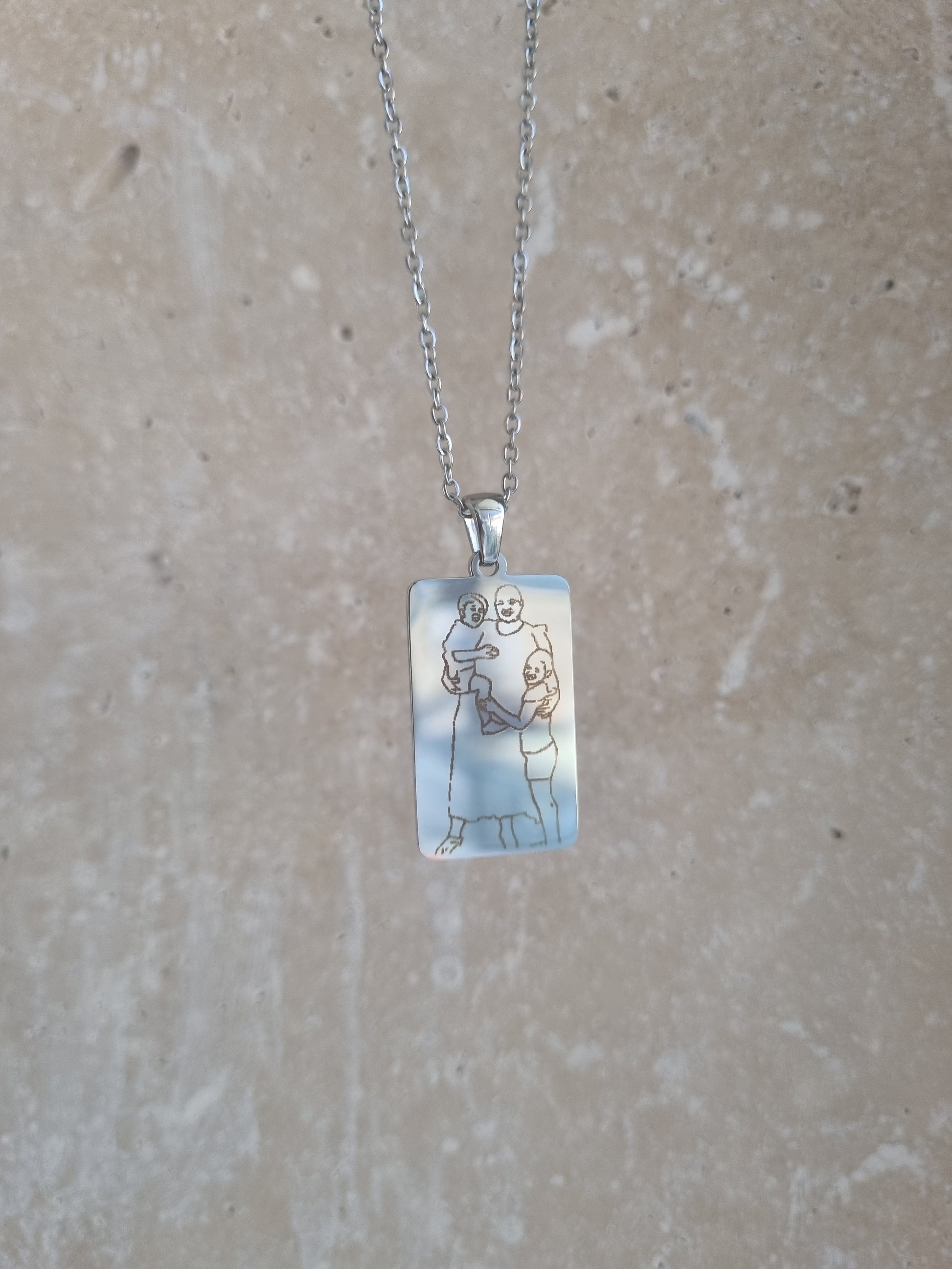 Illustration - Radiance Pendant Necklace In Silver and Gold
