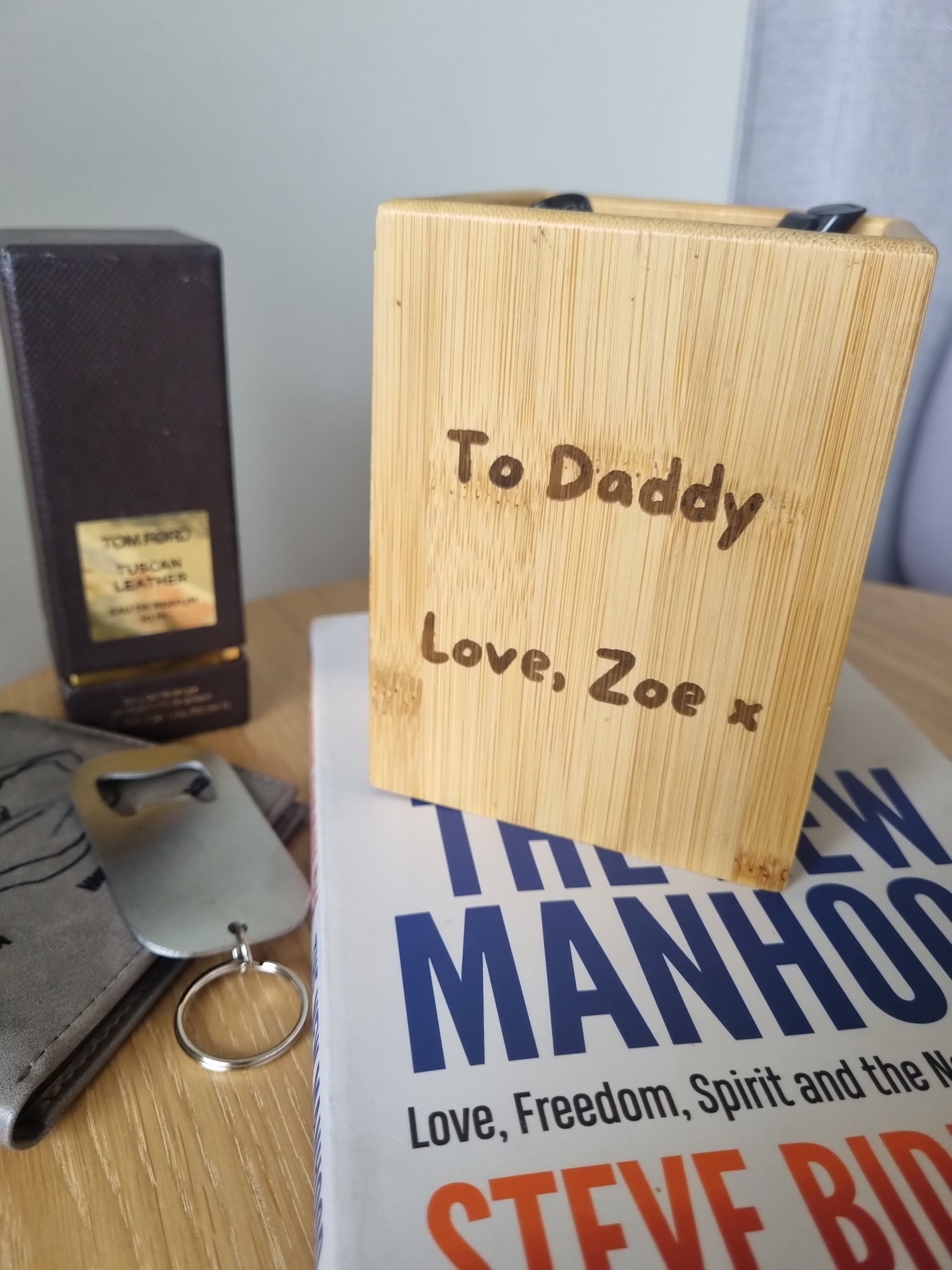 Inkspired Bamboo Pen Holder - Personalized Table Wooden Decoration