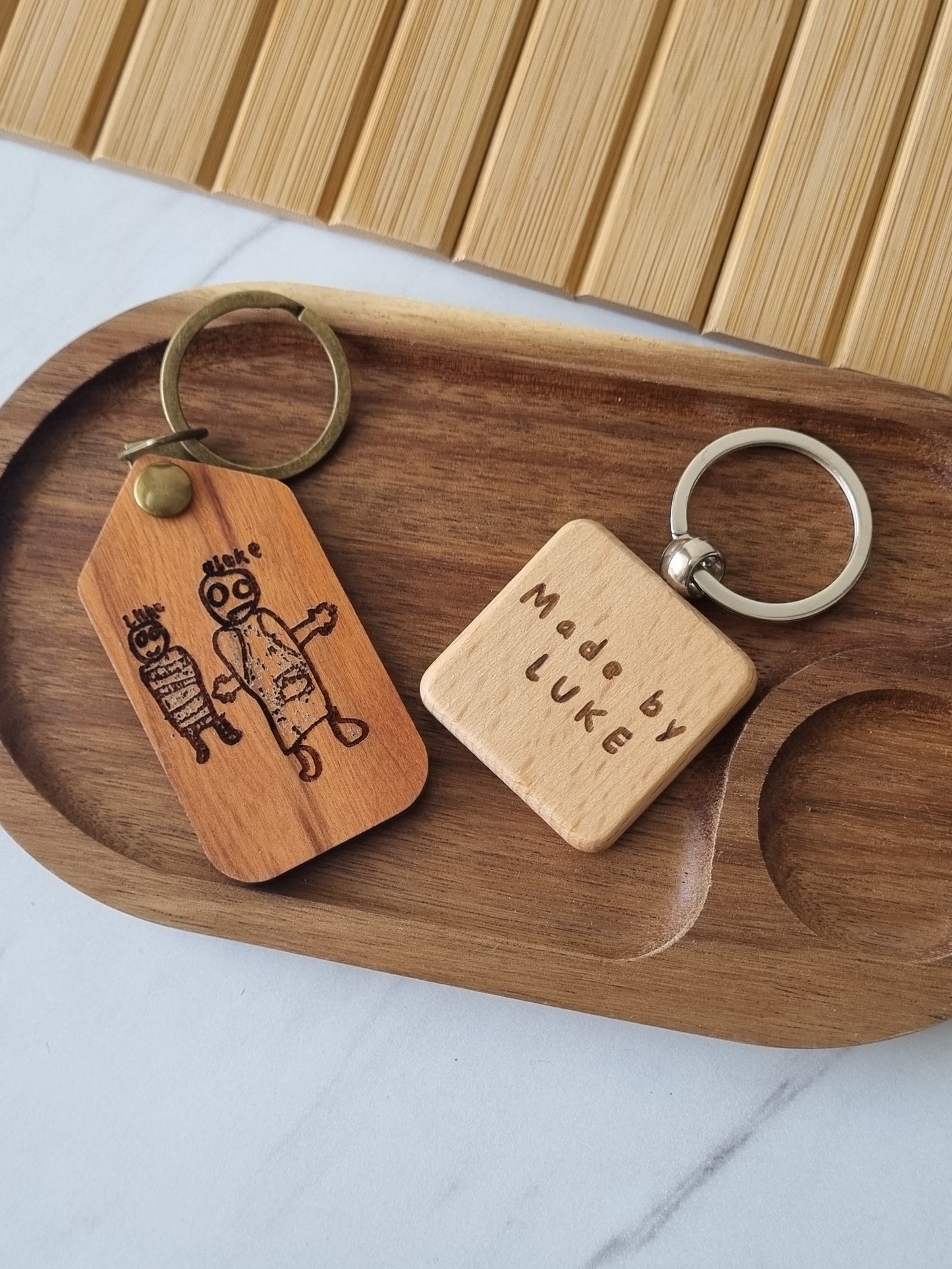 The Square Stories Keychain - Personalized Jewelry Gift 2024