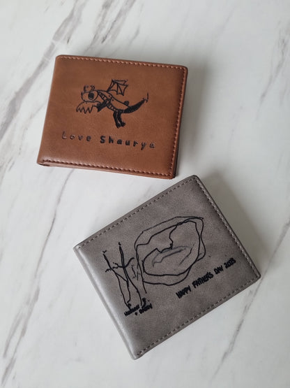 The Storyteller Leather Wallet - Personalized Wallet Gift Online
