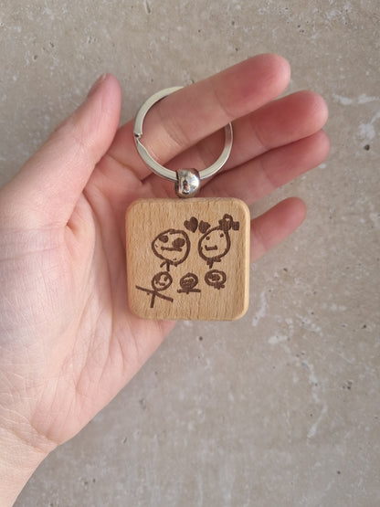 The Square Stories Keychain - Inkspire Co.