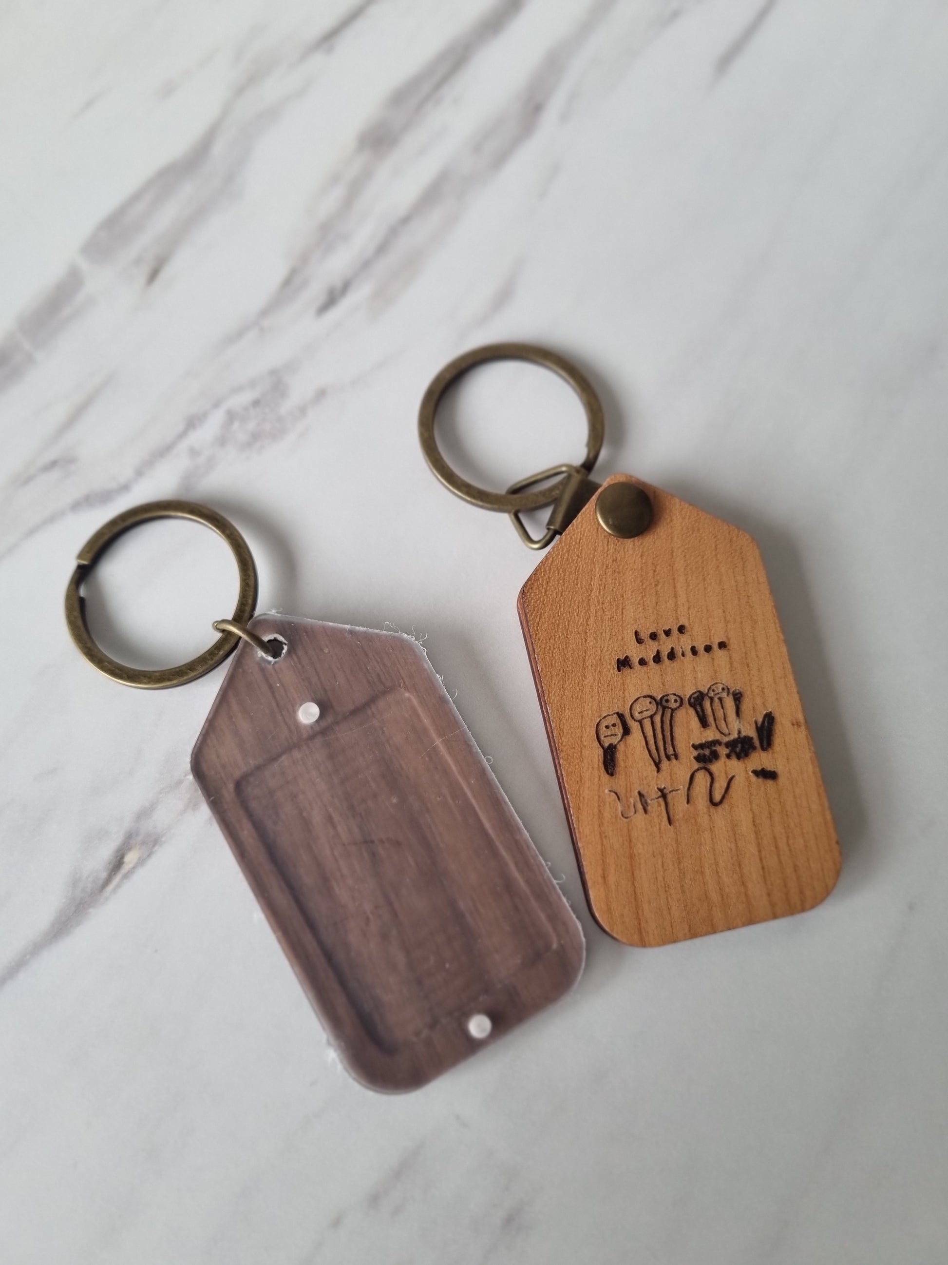 The Memory Spinner Key Chain - Personalized Wooden Jewelry Online