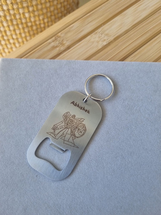 The Uncapped Stories Keychain - Personalized Stainless Steel Keychain